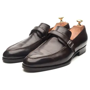 '100' Dark Brown Leather Monk Strap UK 9 F