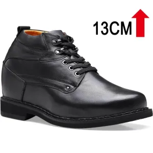 13 CM / 5.12 Inches Taller - CMR CHAMARIPA Height Increasing Boots Hidden Heel Working Boots
