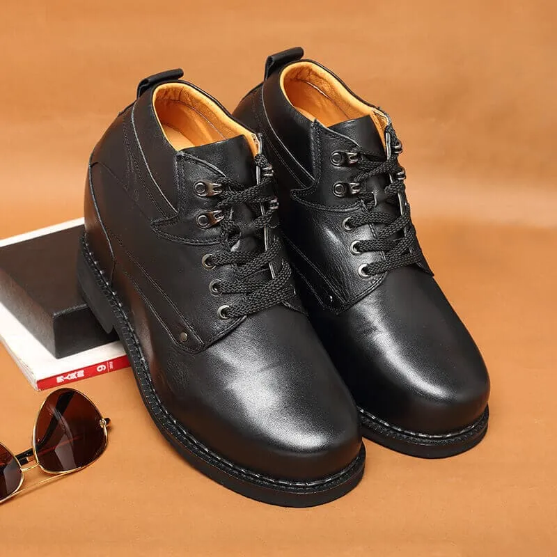 13 CM / 5.12 Inches Taller - CMR CHAMARIPA Height Increasing Boots Hidden Heel Working Boots