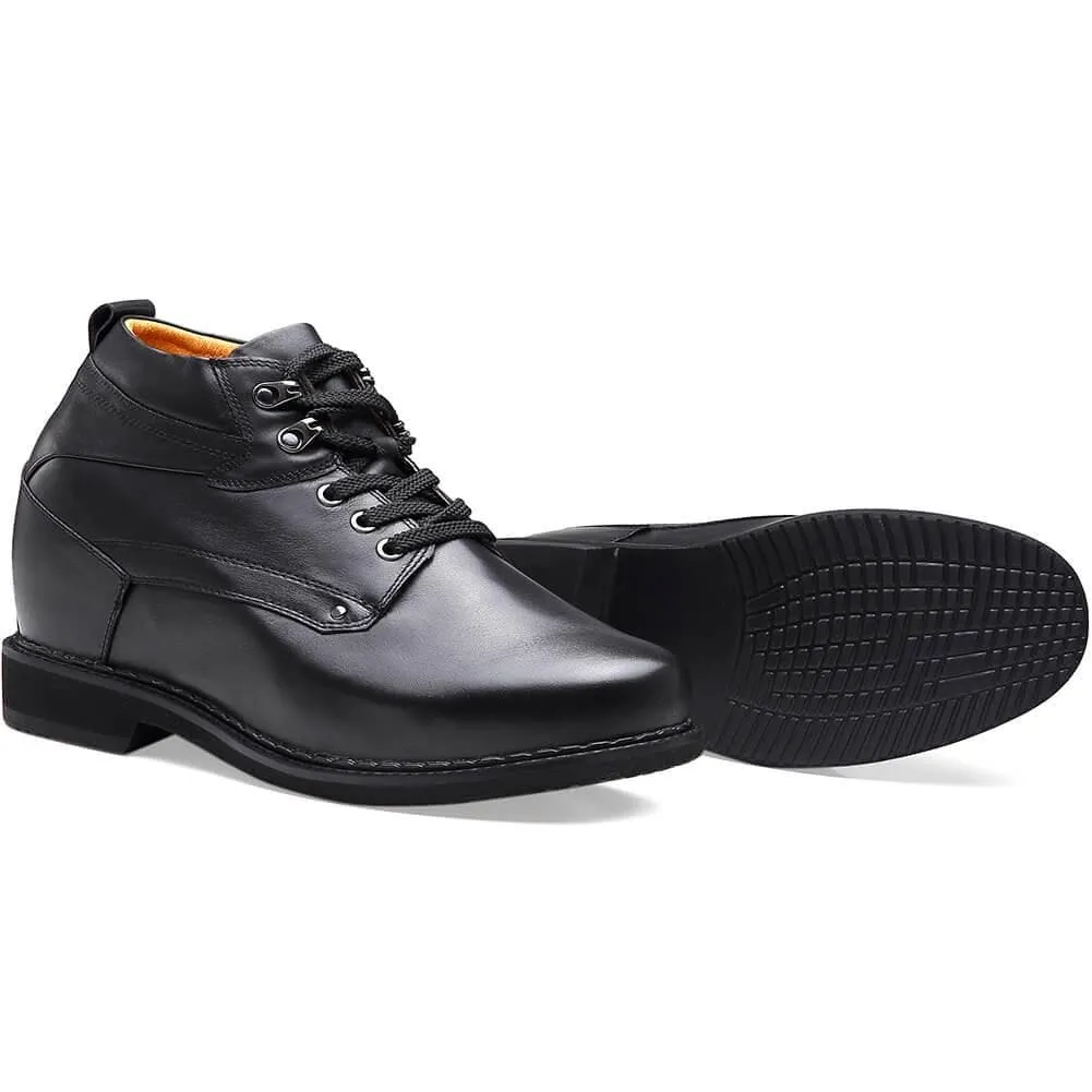 13 CM / 5.12 Inches Taller - CMR CHAMARIPA Height Increasing Boots Hidden Heel Working Boots