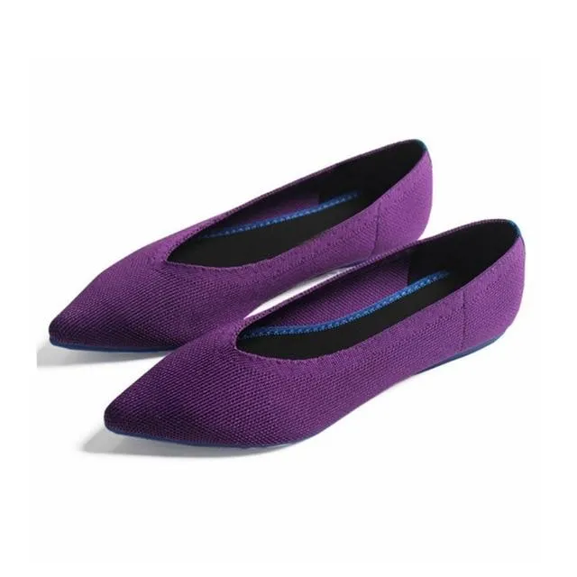 2019 Spring Women Slip On Flat Loafers Pointed Toe Shallow Ballet Flats Shoes Casual Flat Shoes Ballerina Flats Zapa