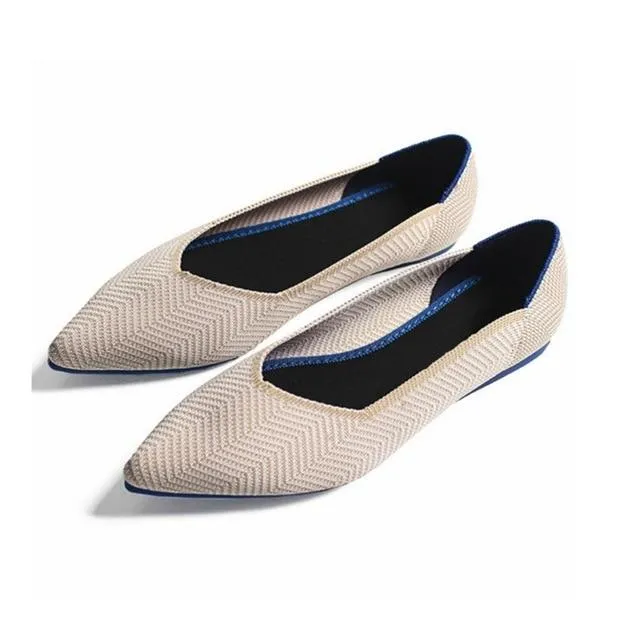 2019 Spring Women Slip On Flat Loafers Pointed Toe Shallow Ballet Flats Shoes Casual Flat Shoes Ballerina Flats Zapa