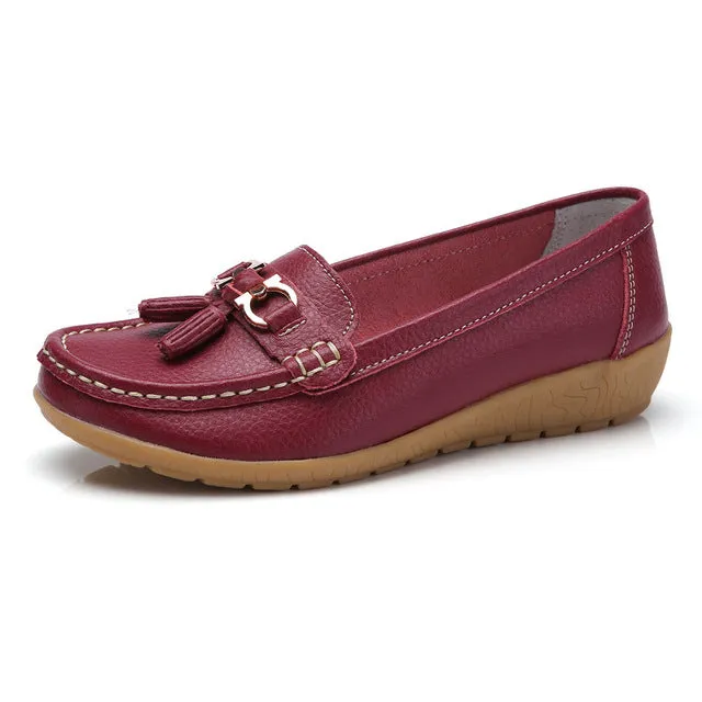 2020 New Women's Genuine Leather Loafers