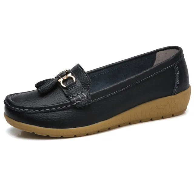 2020 New Women's Genuine Leather Loafers