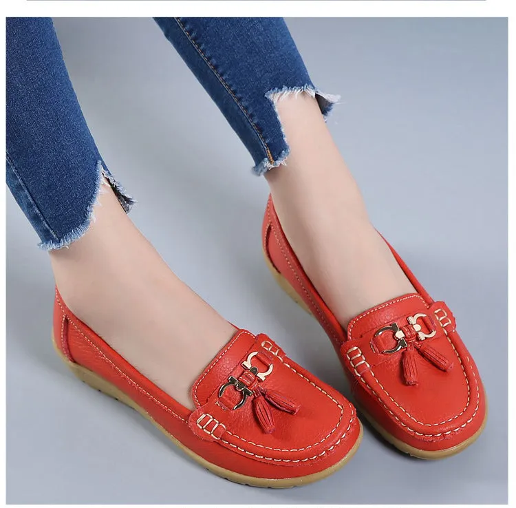 2020 New Women's Genuine Leather Loafers