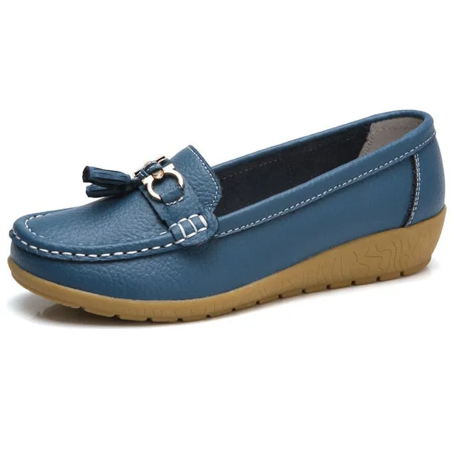 2020 New Women's Genuine Leather Loafers