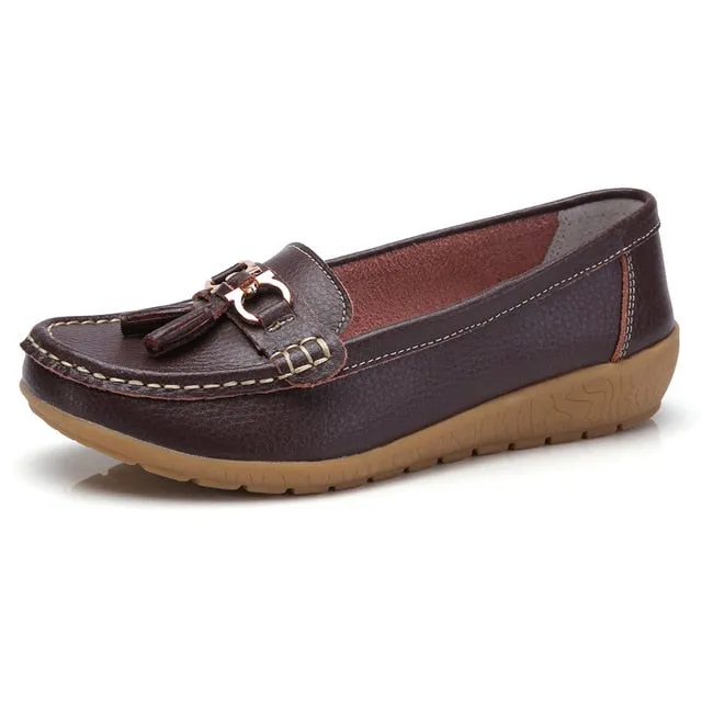 2020 New Women's Genuine Leather Loafers