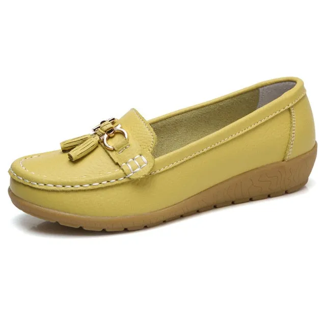 2020 New Women's Genuine Leather Loafers