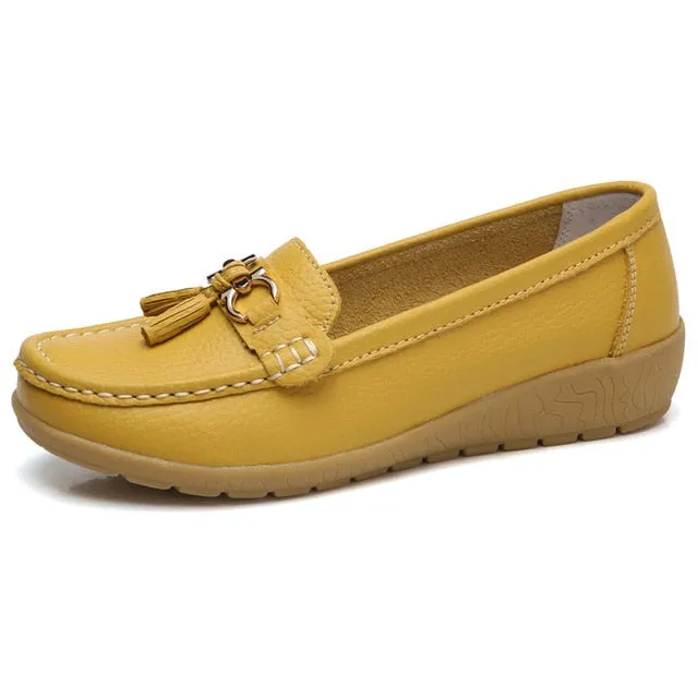2020 New Women's Genuine Leather Loafers