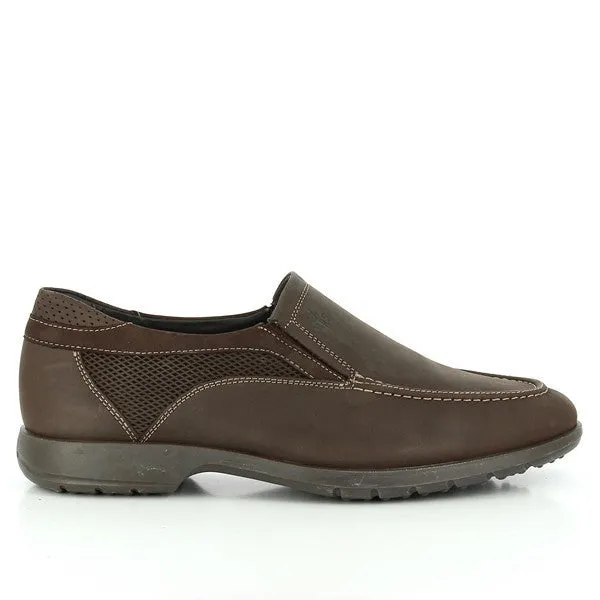 24 Hrs 10081 Brown Slip-On Men's Shoes