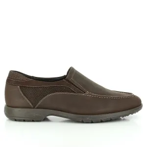 24 Hrs 10081 Brown Slip-On Men's Shoes