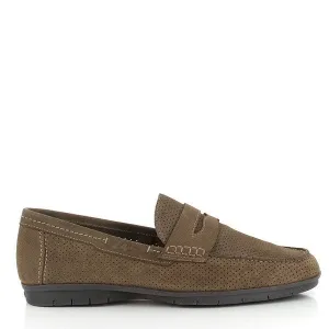 24 Hrs 10569 Almond Slip On Loafers
