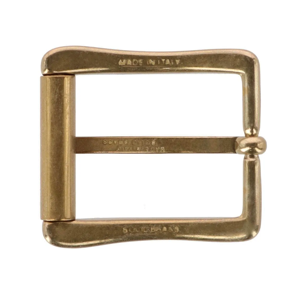 35mm Italian Brass Antique Gold Roller Buckle