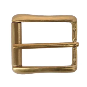 35mm Italian Brass Antique Gold Roller Buckle
