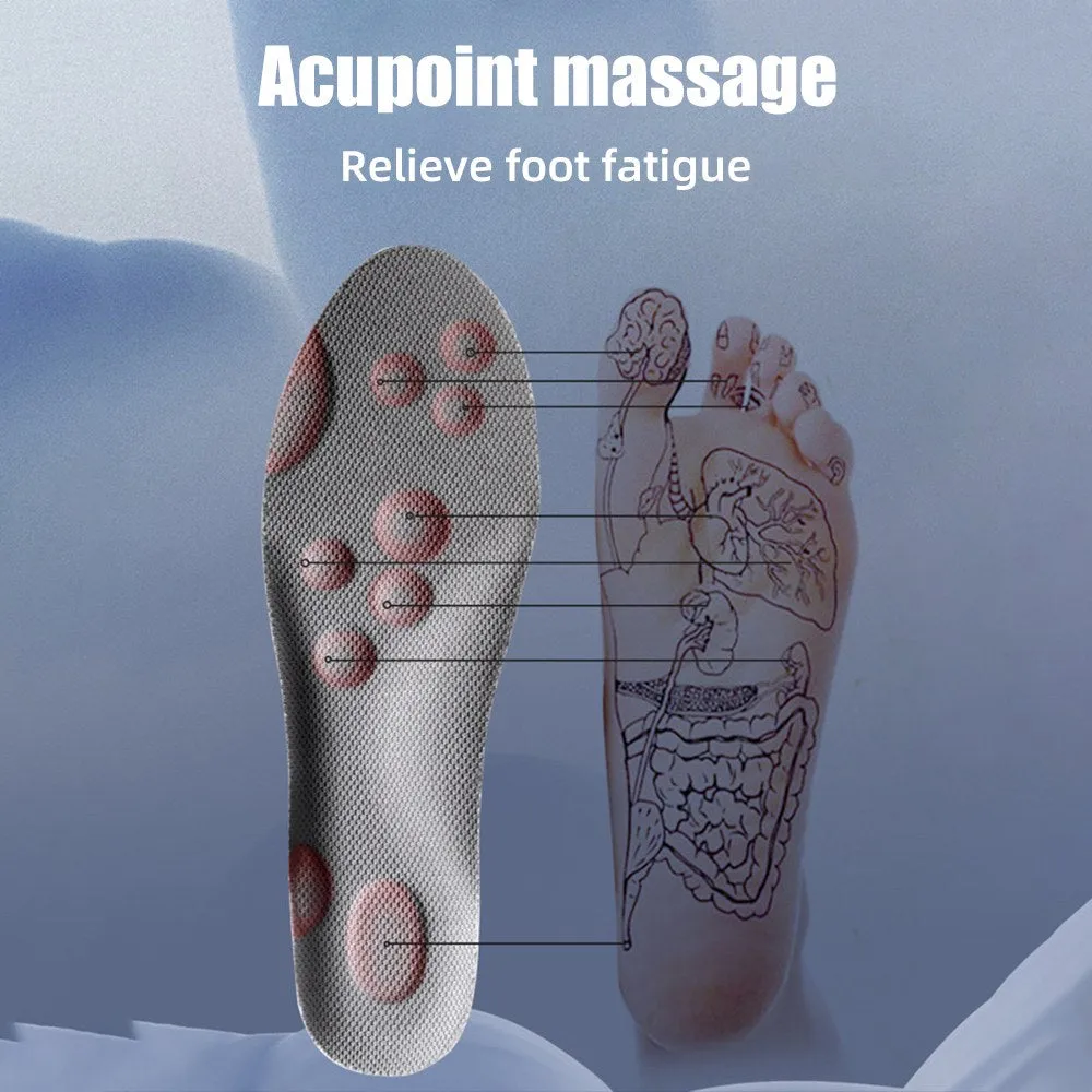 4D Shoe Insoles Shock-Absorbing Arch Support Sport Soft Cushioning Stop Foot Pain