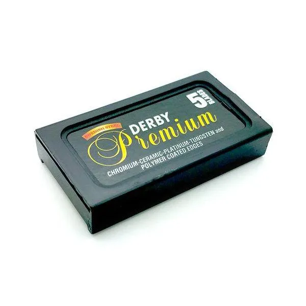 50x Derby Premium DE Razor Blades