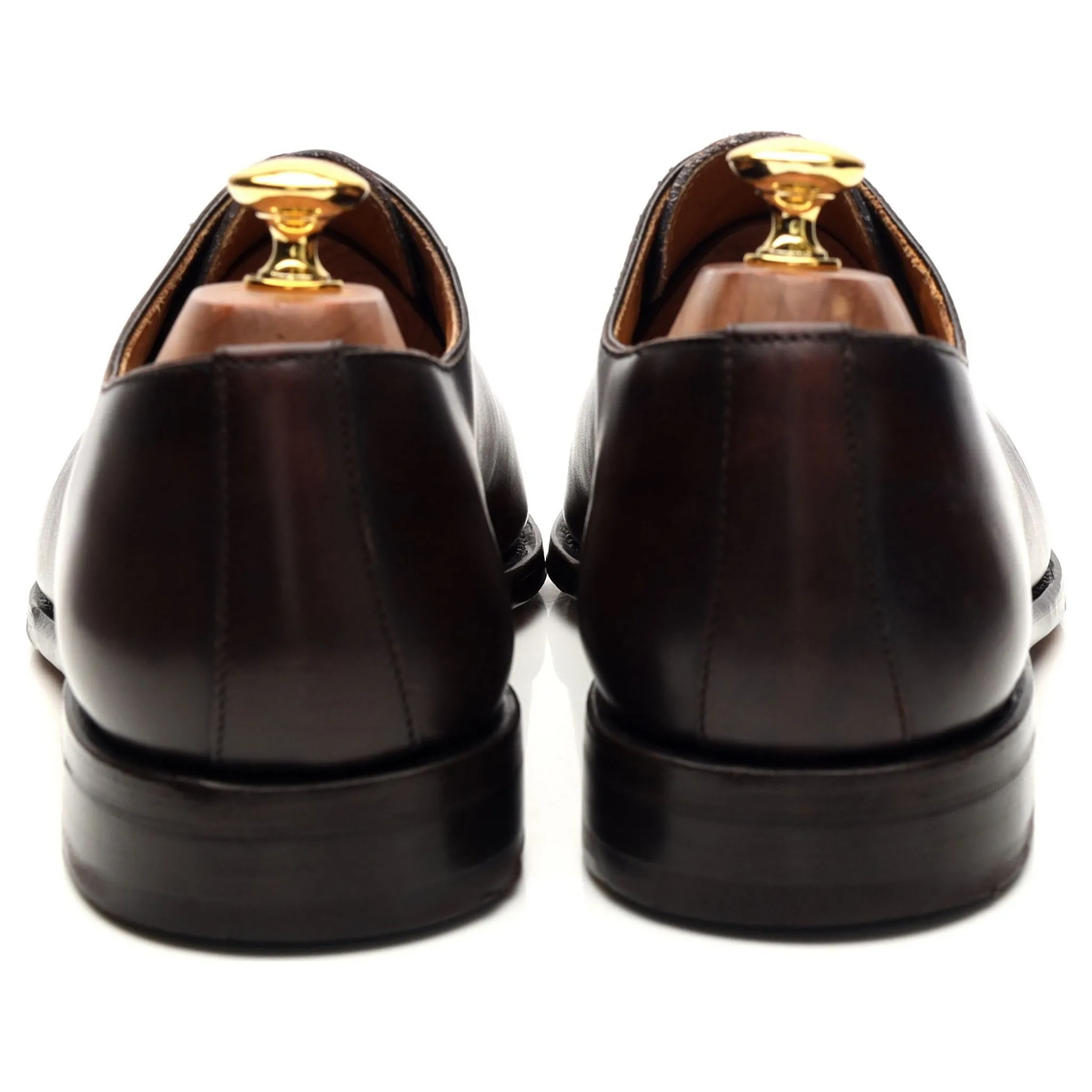 '5216' Dark Brown Leather Wholecut Oxford UK 10