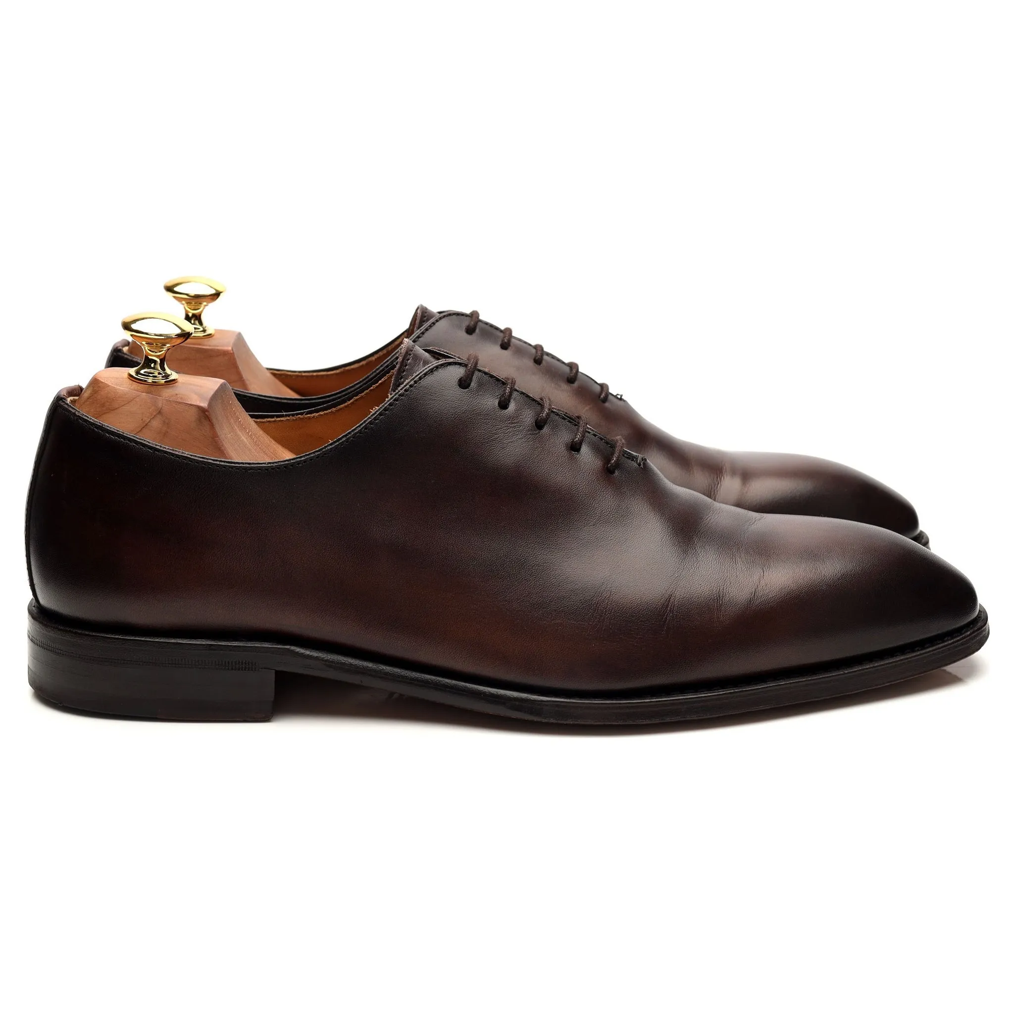 '5216' Dark Brown Leather Wholecut Oxford UK 10