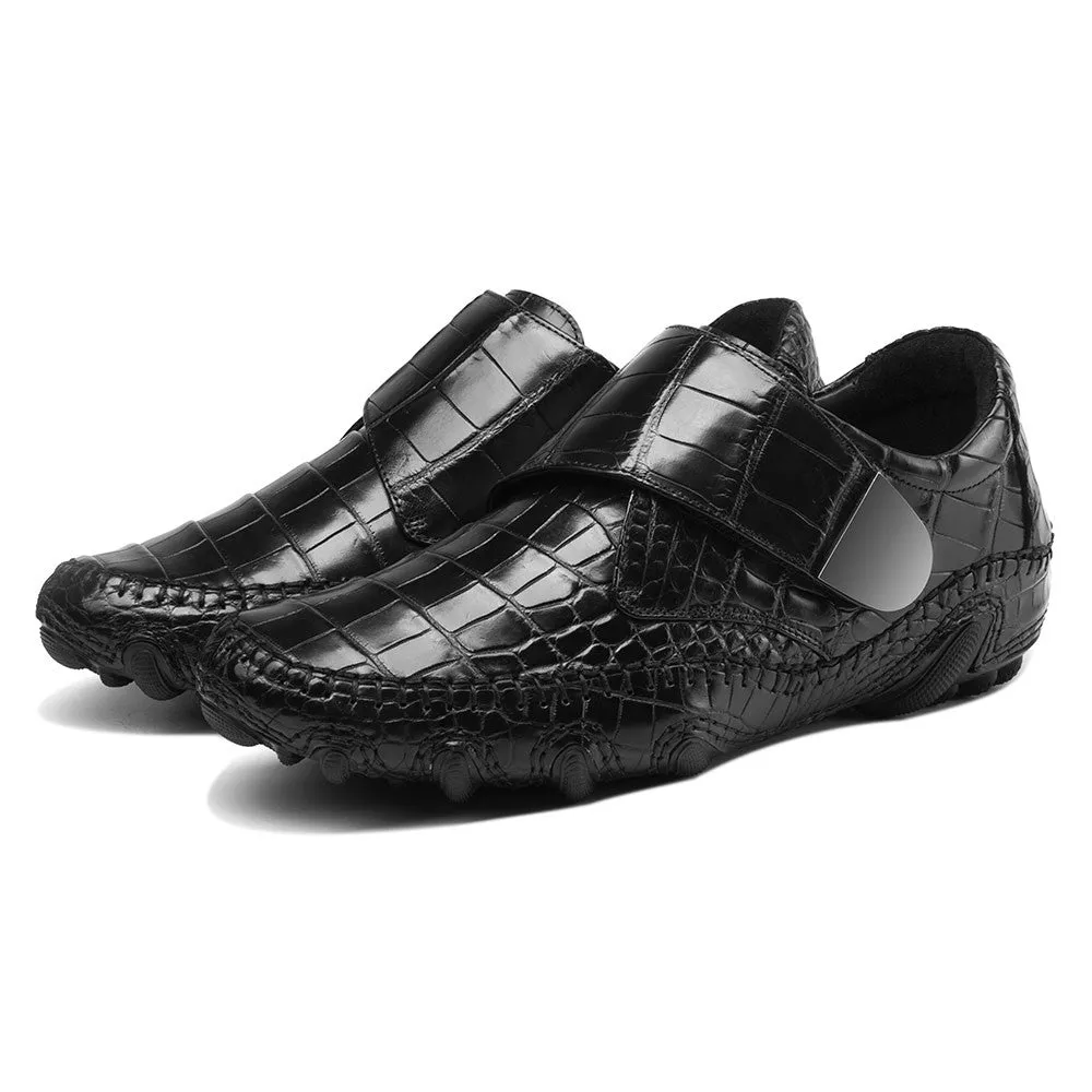 6 CM / 2.36 Inches CMR CHAMARIPA height increasing shoes for men invisible heel crocodile leather formal shoes