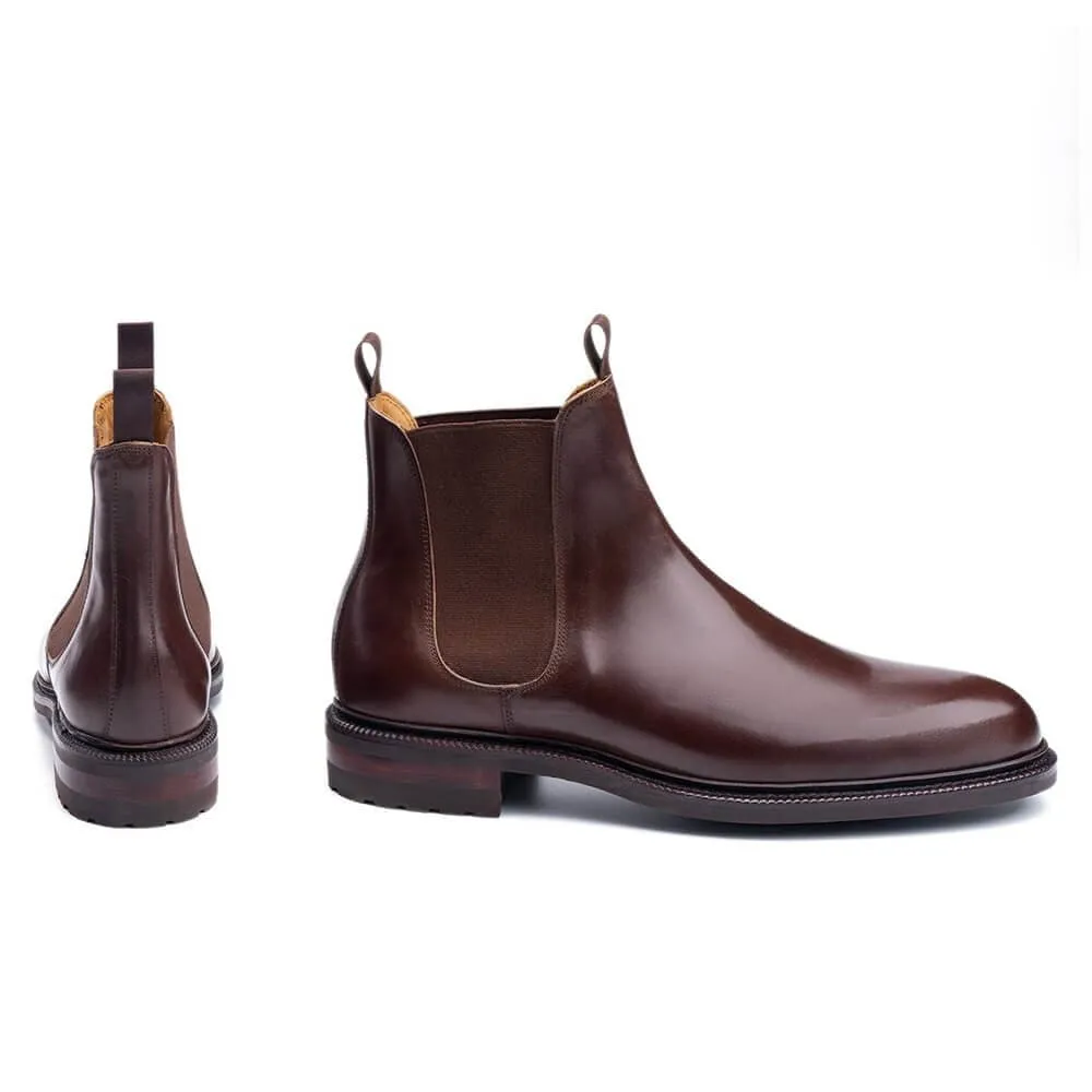 7 CM / 2.76 Inches CMR CHAMARIPA Elevator Shoes - Black Shell Cordovan Elevator Shoes for Men - Height Increasing Chelsea Boots