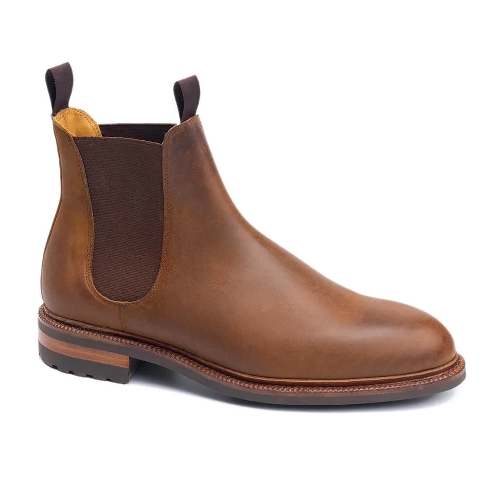 7 CM / 2.76 Inches CMR CHAMARIPA Elevator Shoes - Black Shell Cordovan Elevator Shoes for Men - Height Increasing Chelsea Boots