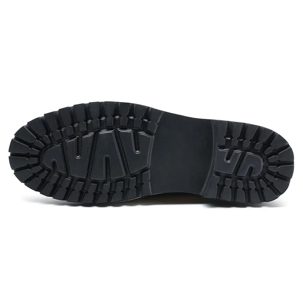 8 CM / 3.15 Inches CMR CHAMARIPA Elevator Shoes -  Elevate Your Style with Camel Nubuck Boots - 3.15 Inch Height Increase
