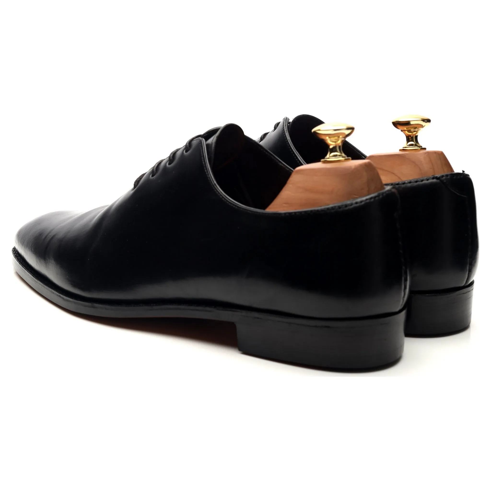 '910' Black Cordovan Leather Wholecut Oxford UK 9.5 EE