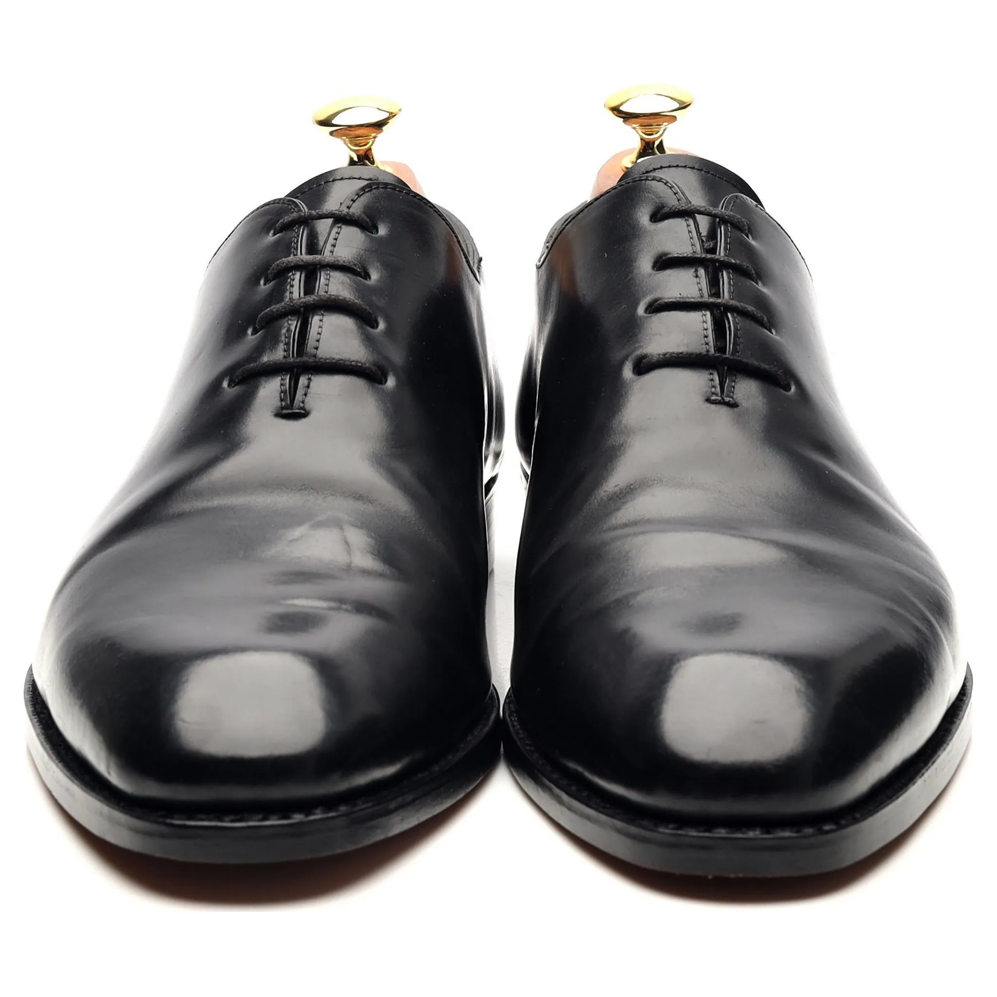 '910' Black Cordovan Leather Wholecut Oxford UK 9.5 EE