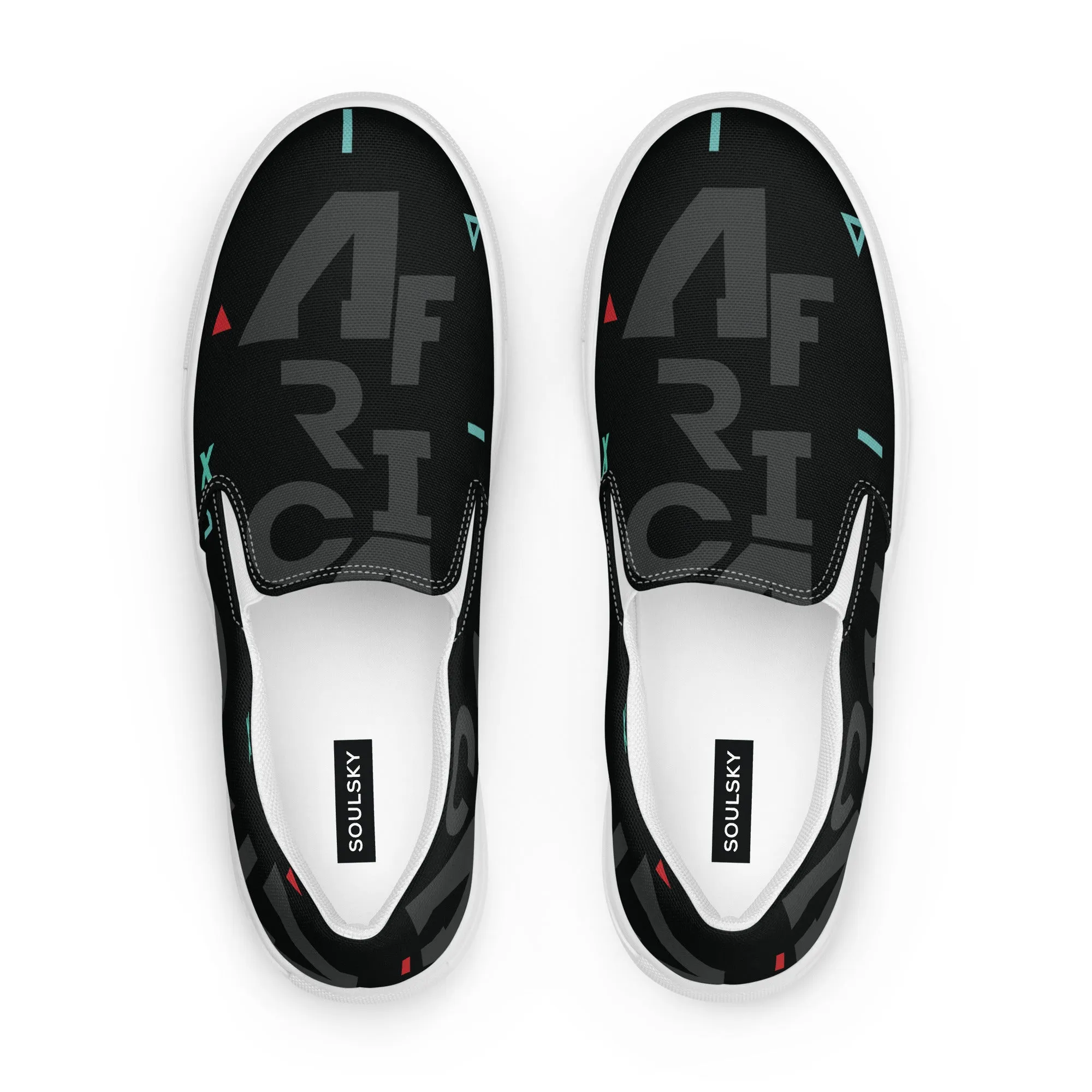 AFRICA IS THE FUTURE Men’s Slip-On Canvas Shoes
