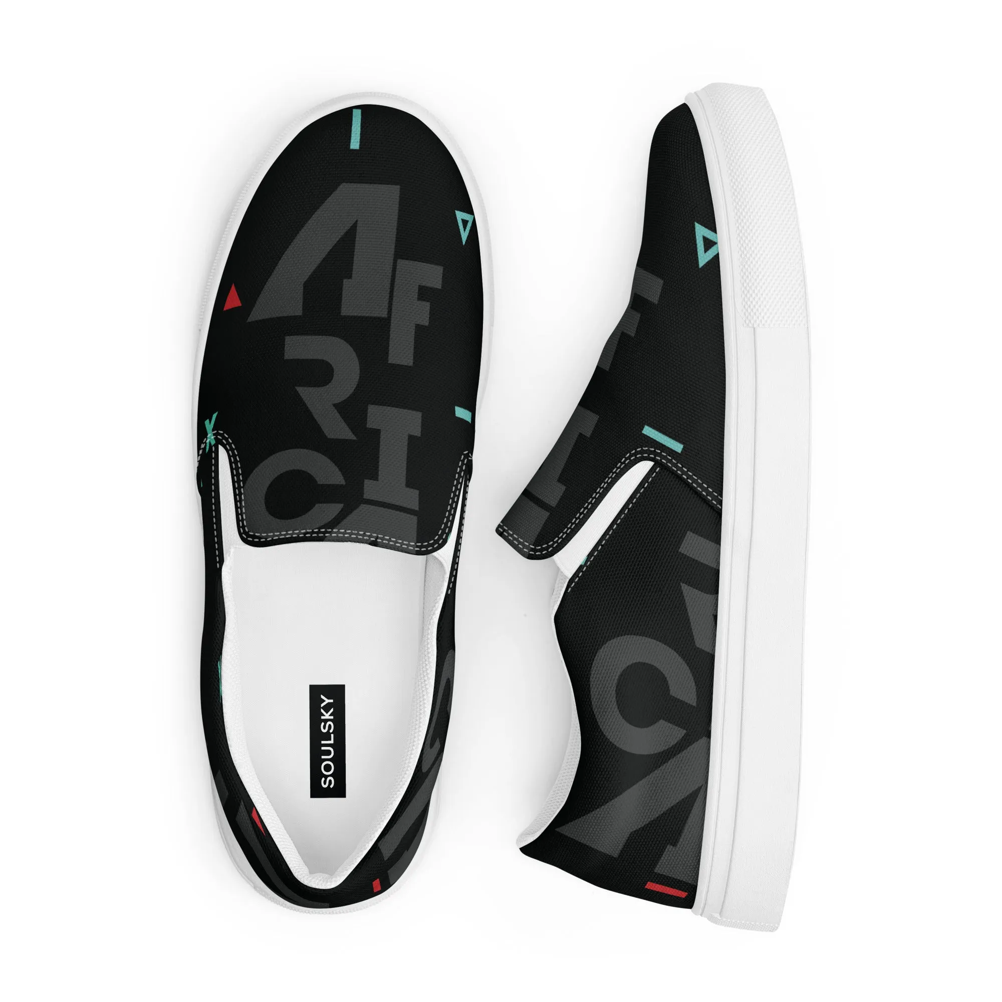 AFRICA IS THE FUTURE Men’s Slip-On Canvas Shoes