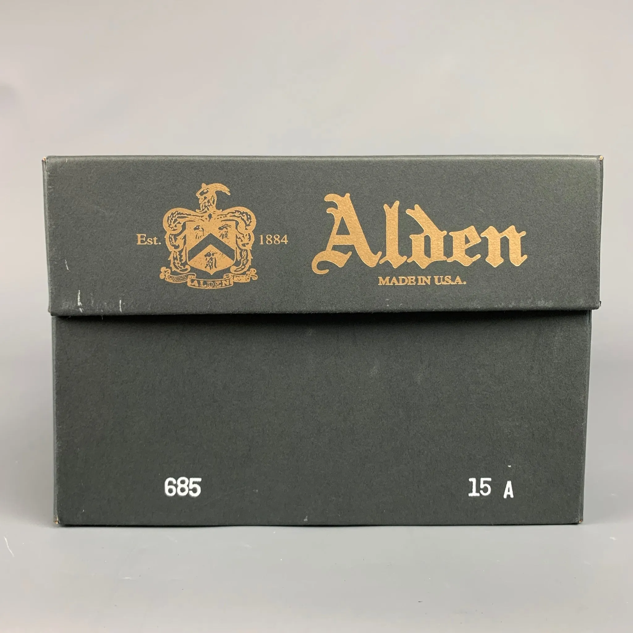 ALDEN 685 Size 15 Tan Leather Cap Toe Penny Loafers
