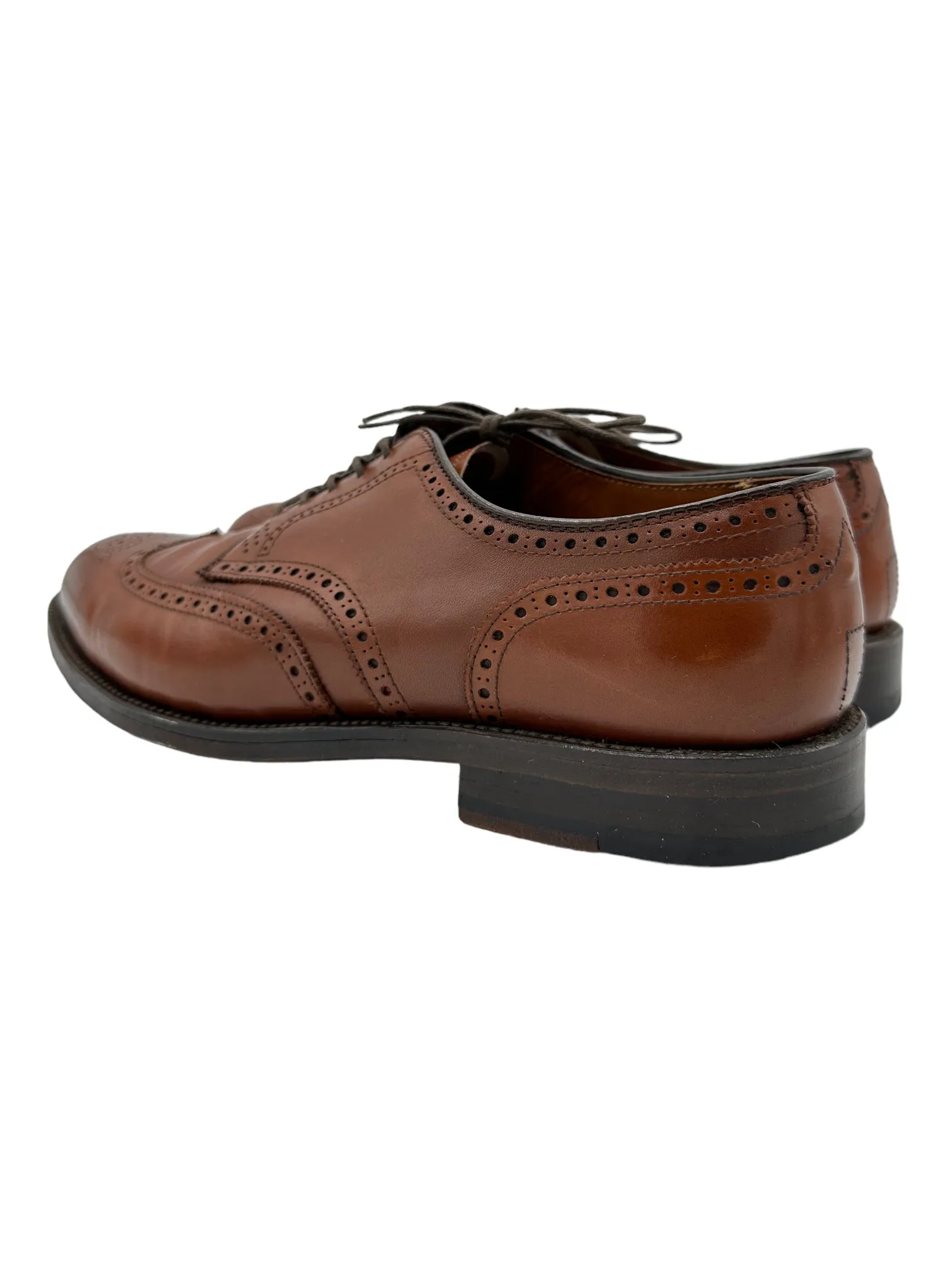 Alden 966 Wingtip Mid Brown Oxford Saddle Shoes