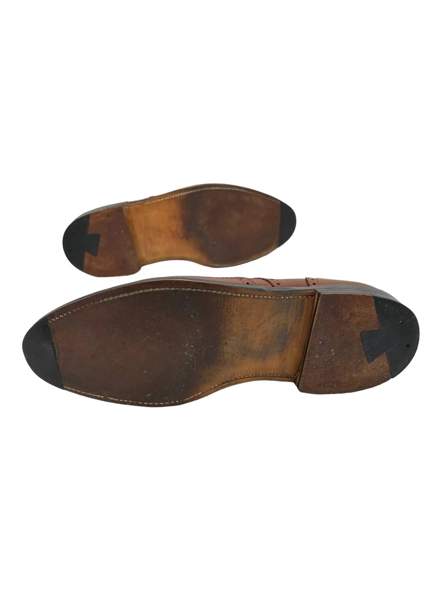 Alden 966 Wingtip Mid Brown Oxford Saddle Shoes