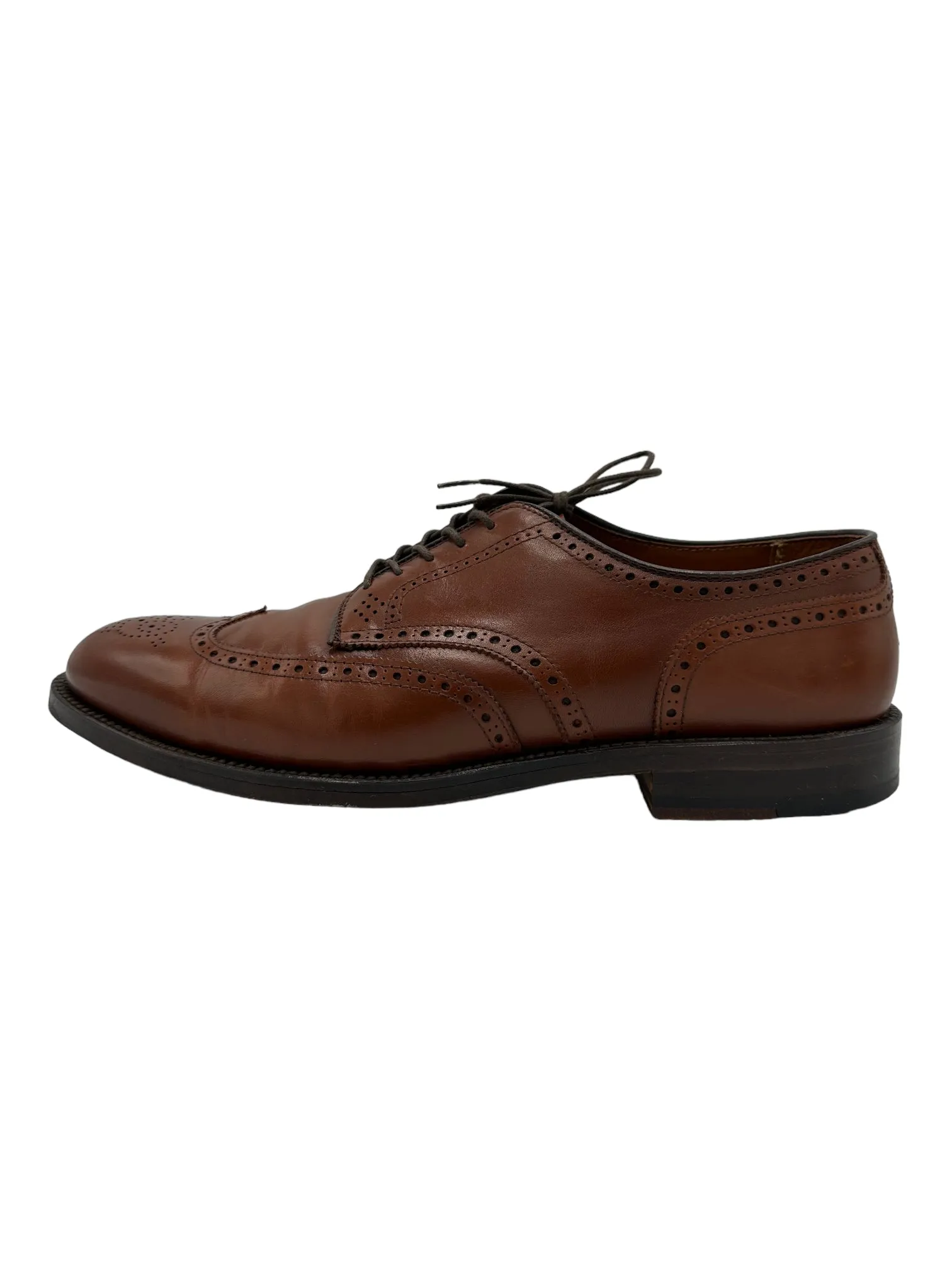 Alden 966 Wingtip Mid Brown Oxford Saddle Shoes