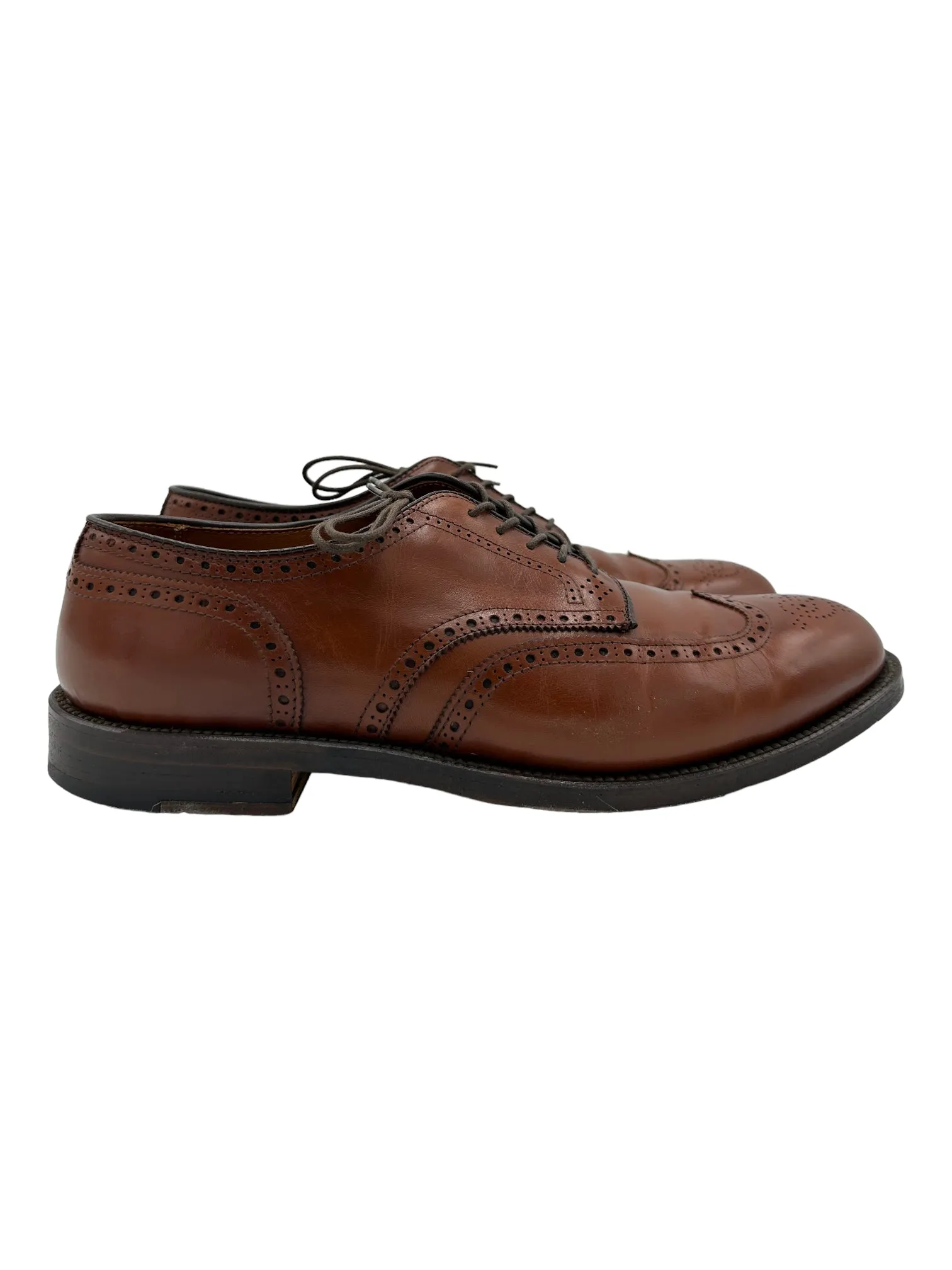 Alden 966 Wingtip Mid Brown Oxford Saddle Shoes