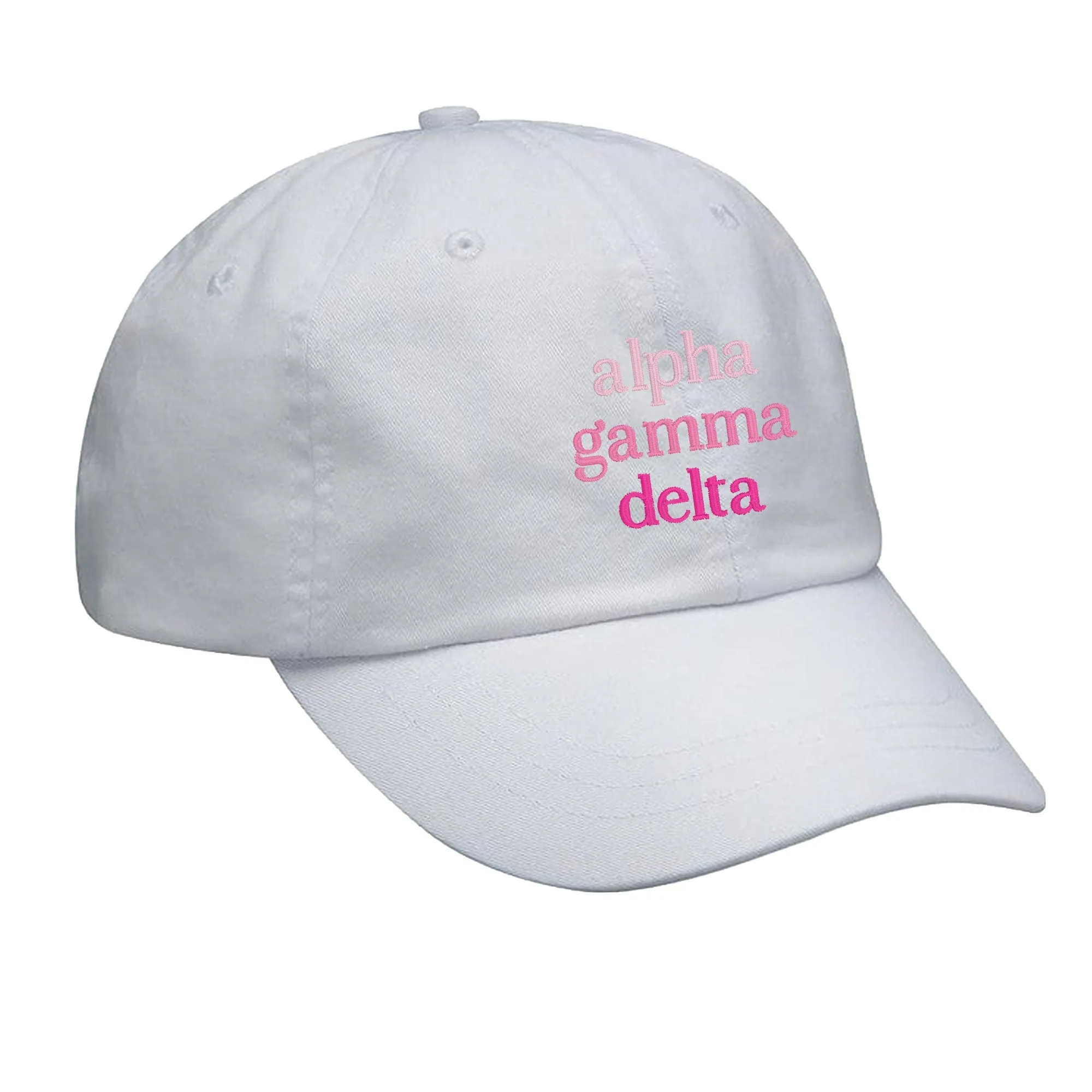 Alpha Gamma Delta Hat - Pink Gradient