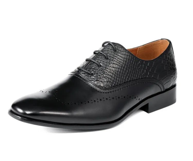 Amali Burke Noir Oxford Shoes Men’s Black Leather