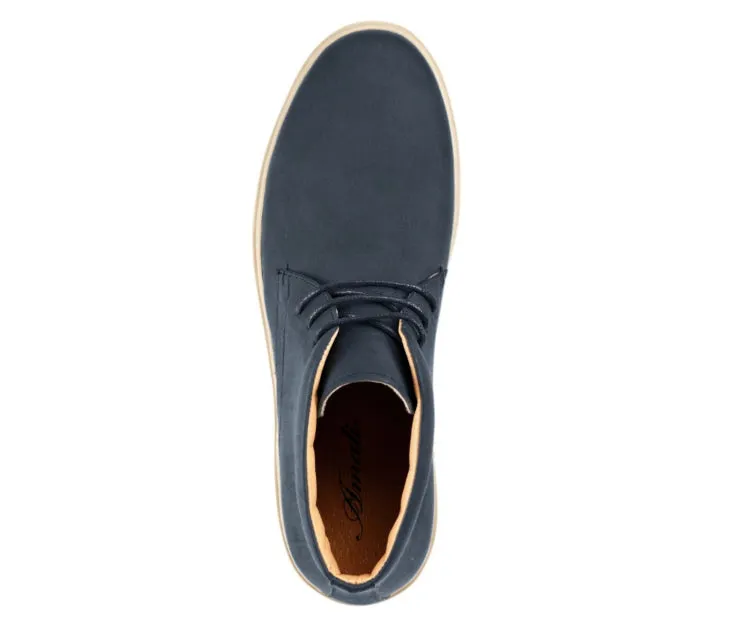 Amali Zale Men’s Chukka Boots Blue Vegan Suede