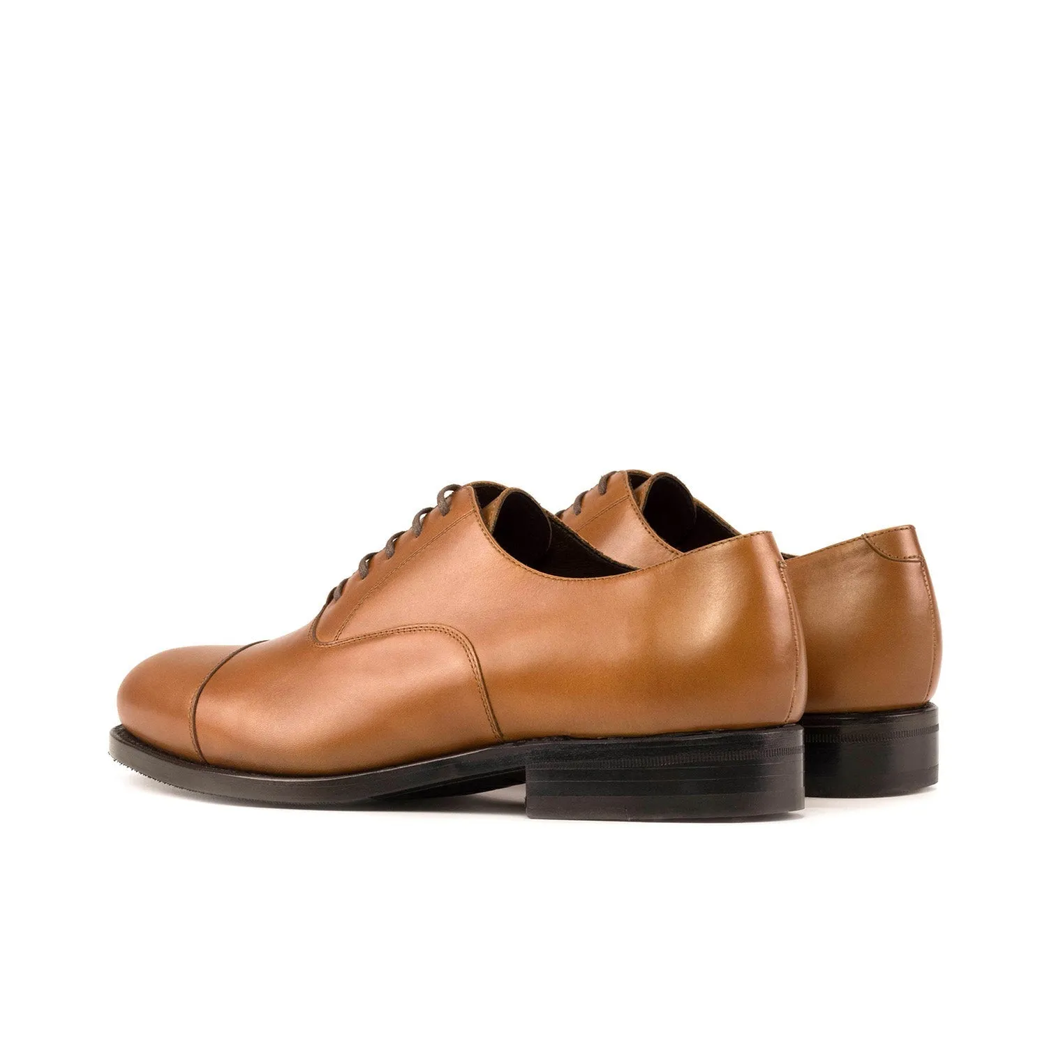 Ambrogio Bespoke Men's Shoes Calf-Skin Leather Cap-Toe Oxford (AMB2575)