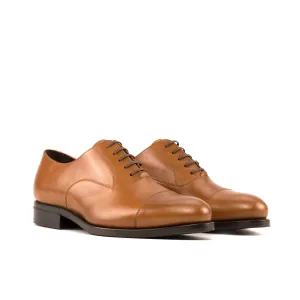 Ambrogio Bespoke Men's Shoes Calf-Skin Leather Cap-Toe Oxford (AMB2575)