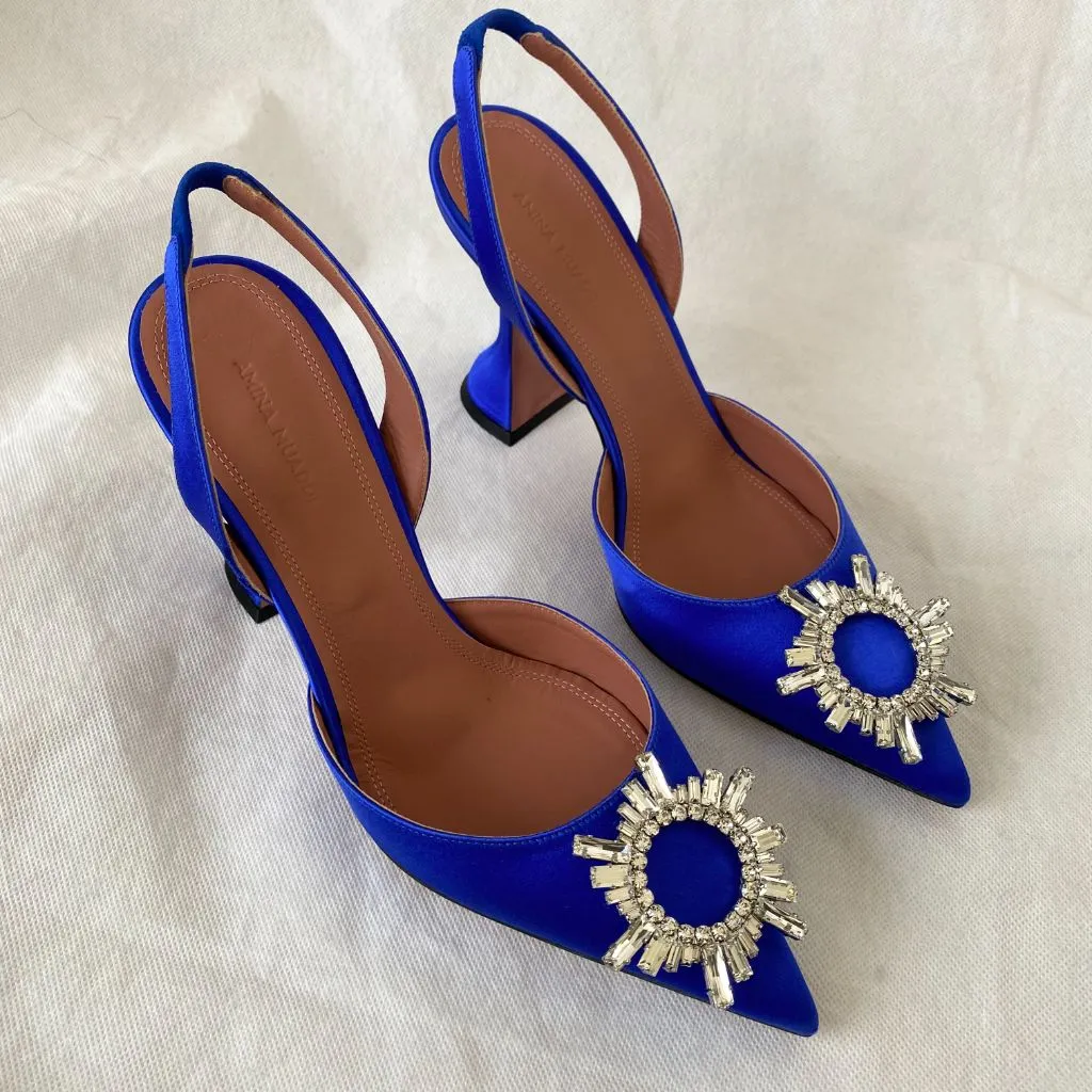 Amina Muaddi Begum slingback pumps, 40