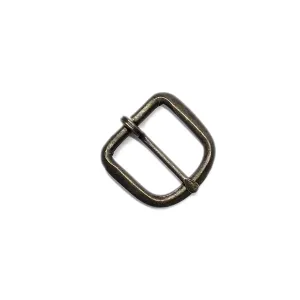 Antique Brass Finish Minimal Rounded Rectangular Buckle