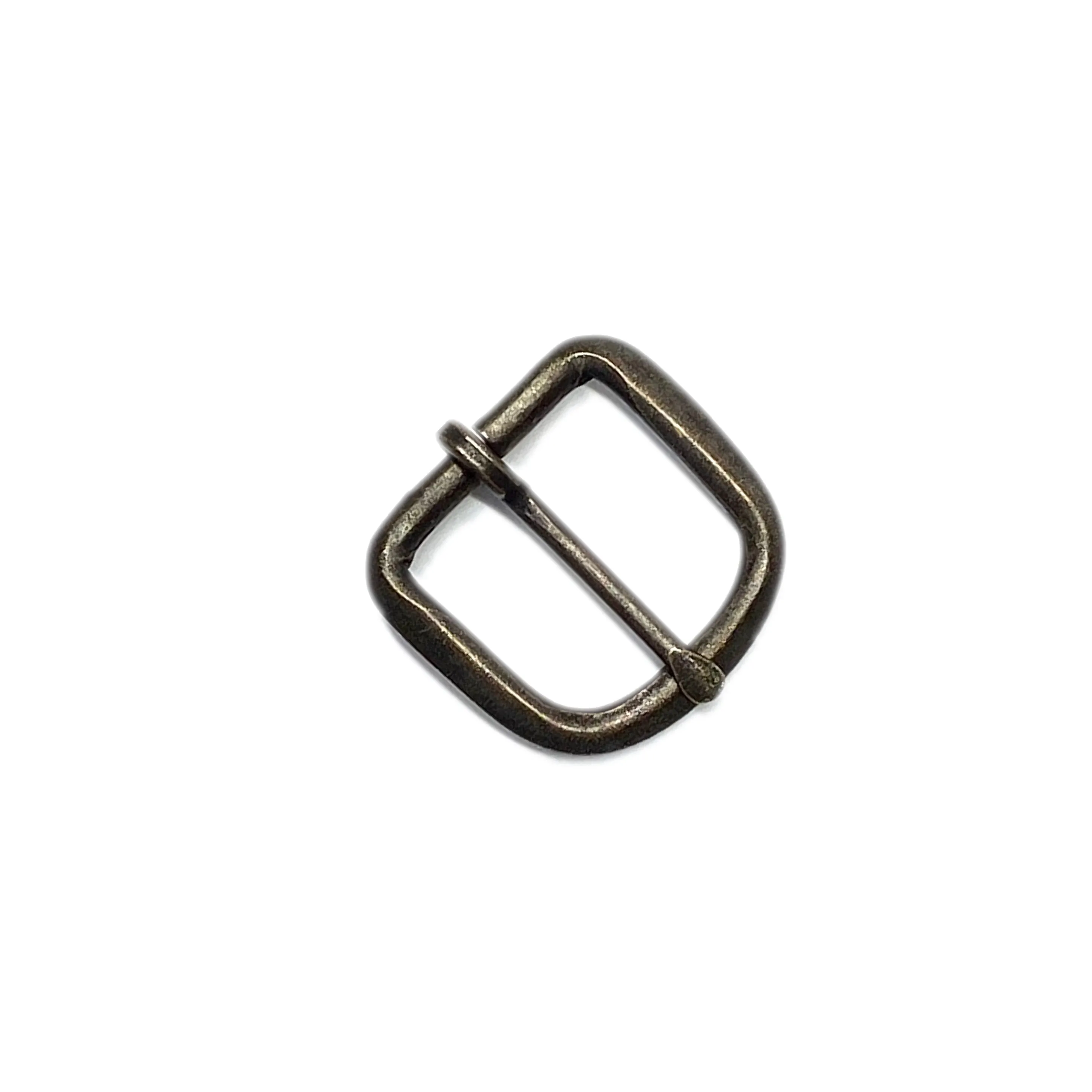 Antique Brass Finish Minimal Rounded Rectangular Buckle