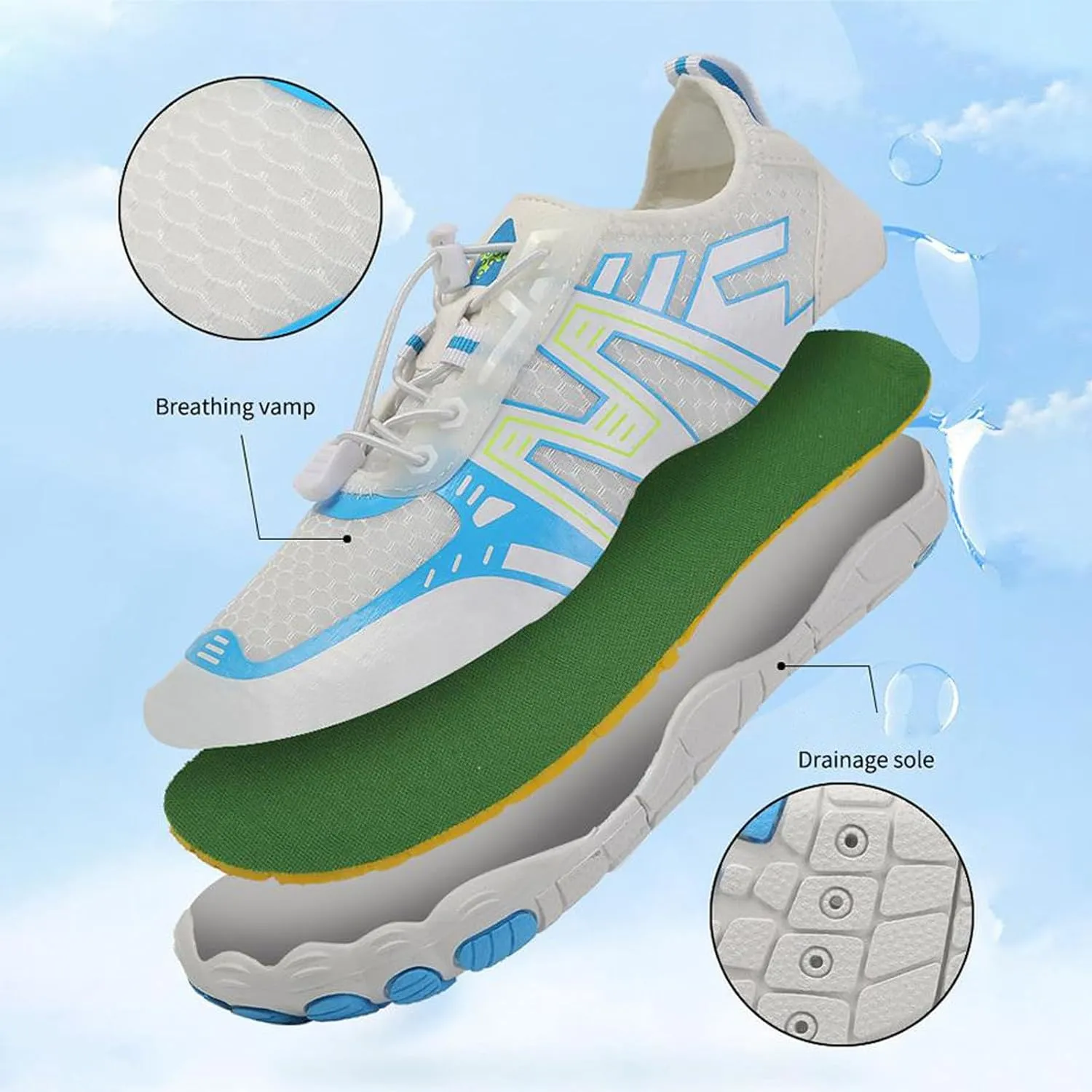 Arch Support Non Slip Minimalist Shoes for Men Casual Sneaker Mesh Breathable Walking Shoe Memory Foam Sneaker