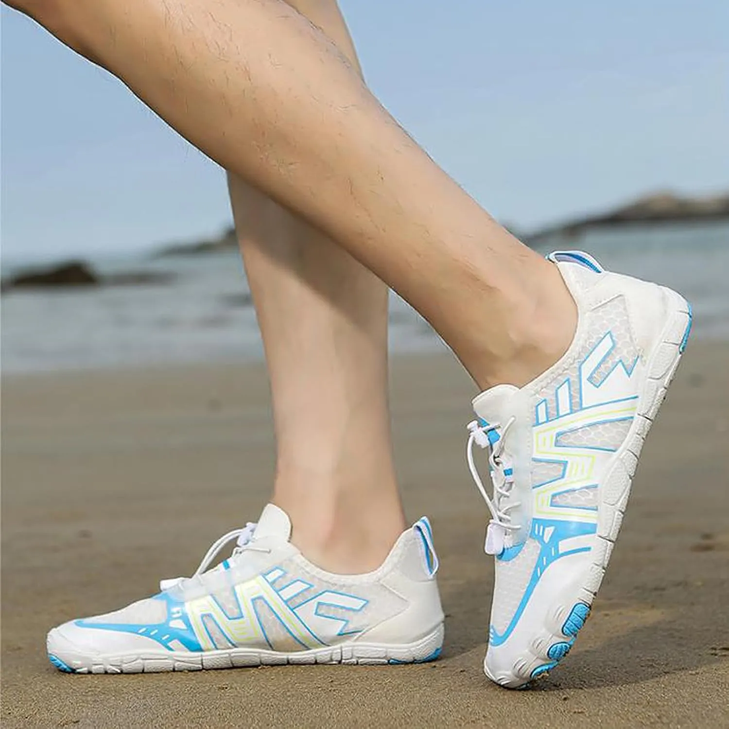 Arch Support Non Slip Minimalist Shoes for Men Casual Sneaker Mesh Breathable Walking Shoe Memory Foam Sneaker