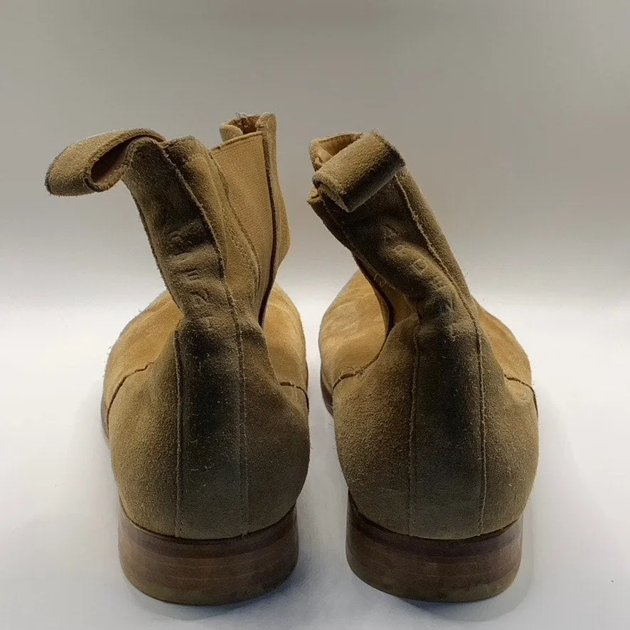 ARDENT Men's Sand Tan Suede Chelsea Pull On Ankle Classic Boots SZ UK 9 US 9.5
