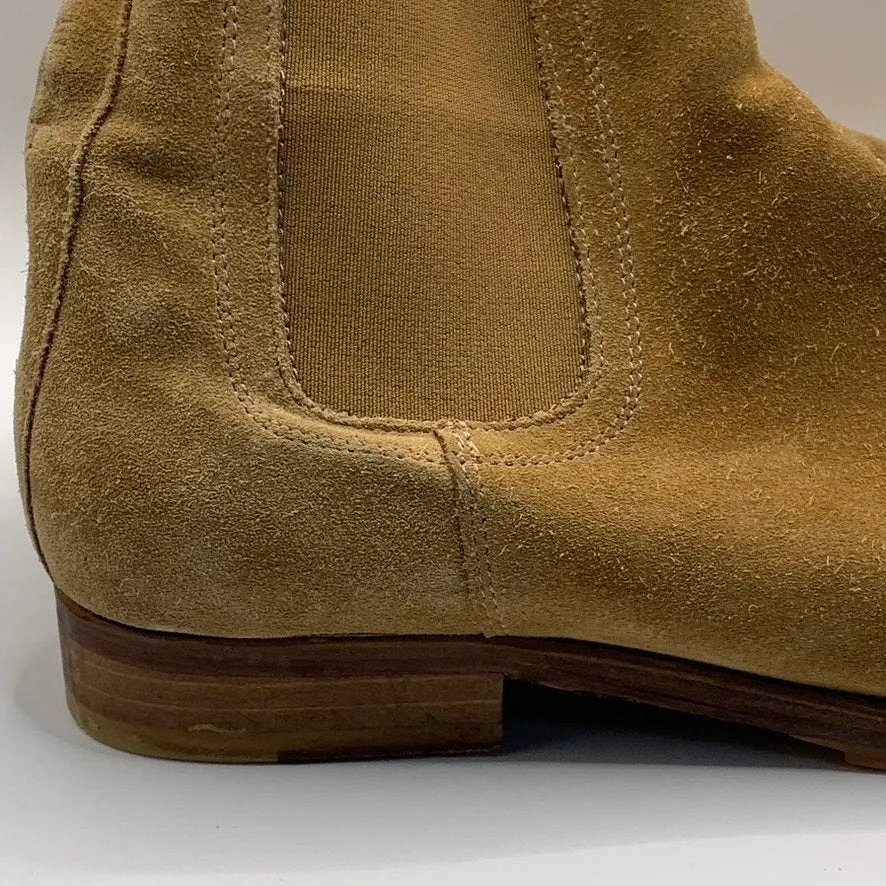 ARDENT Men's Sand Tan Suede Chelsea Pull On Ankle Classic Boots SZ UK 9 US 9.5