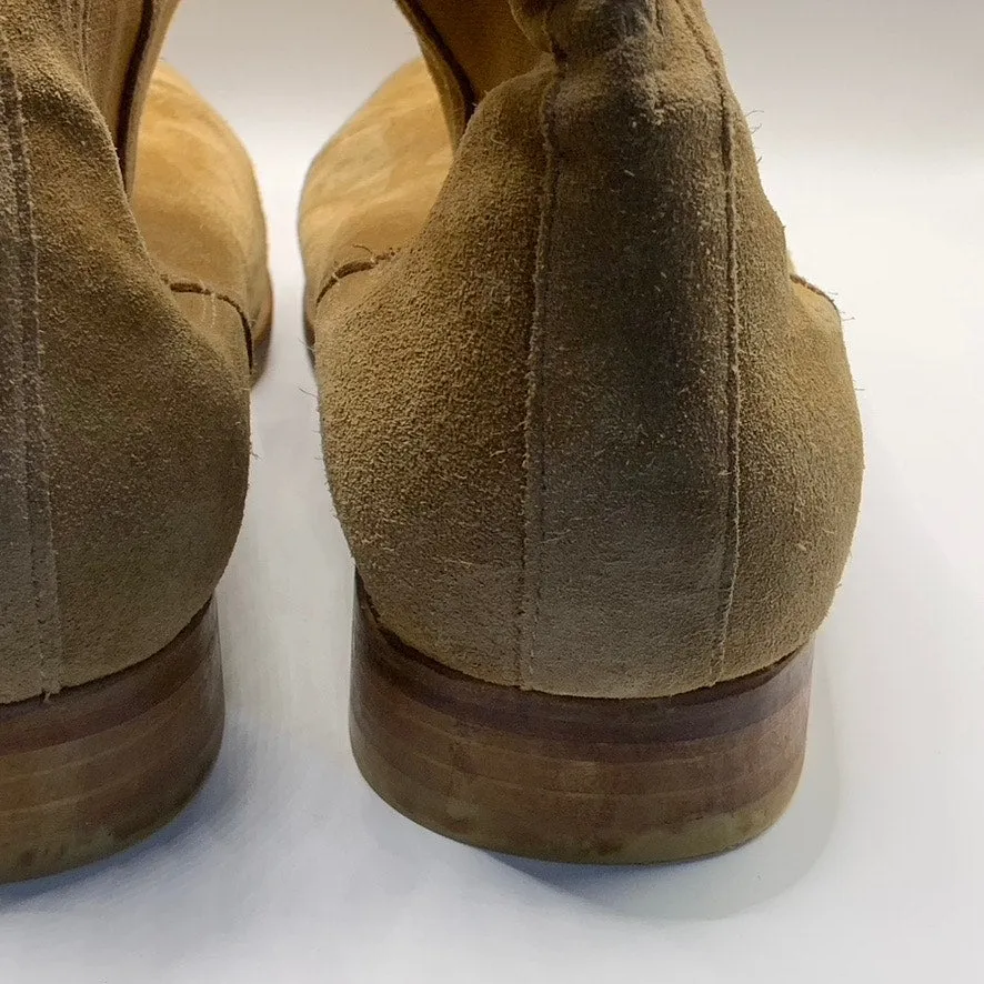 ARDENT Men's Sand Tan Suede Chelsea Pull On Ankle Classic Boots SZ UK 9 US 9.5