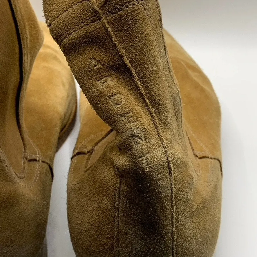 ARDENT Men's Sand Tan Suede Chelsea Pull On Ankle Classic Boots SZ UK 9 US 9.5