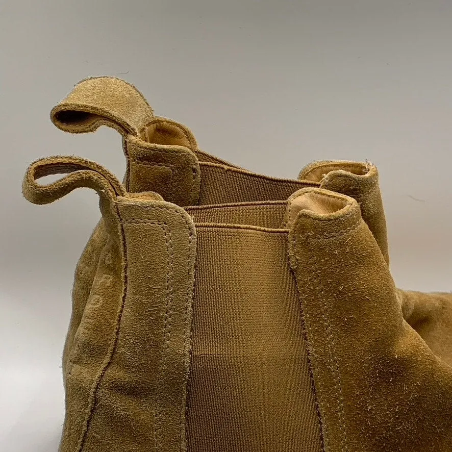 ARDENT Men's Sand Tan Suede Chelsea Pull On Ankle Classic Boots SZ UK 9 US 9.5